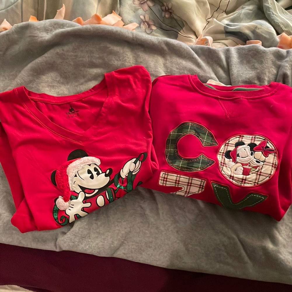 Disney Christmas Sweatshirt and T-shirt